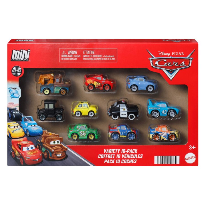 Blister 10 mini coches Cars Disney Pixar