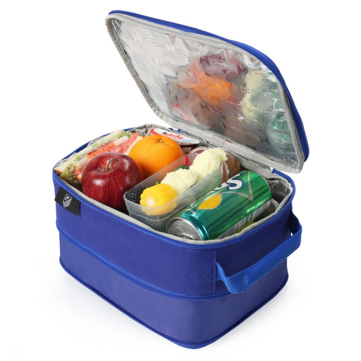 Bolsa porta alimentos termica + tupper Atletico de Madrid