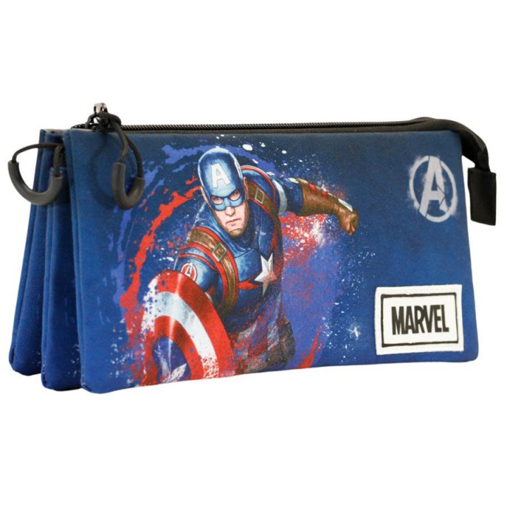 Portatodo Full Capitan America Marvel triple