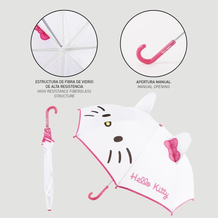 Paraguas manual Hello Kitty