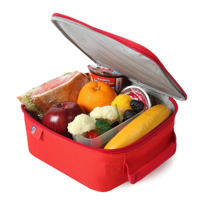 Bolsa porta alimentos termica + botella + tupper Atletico de Madrid