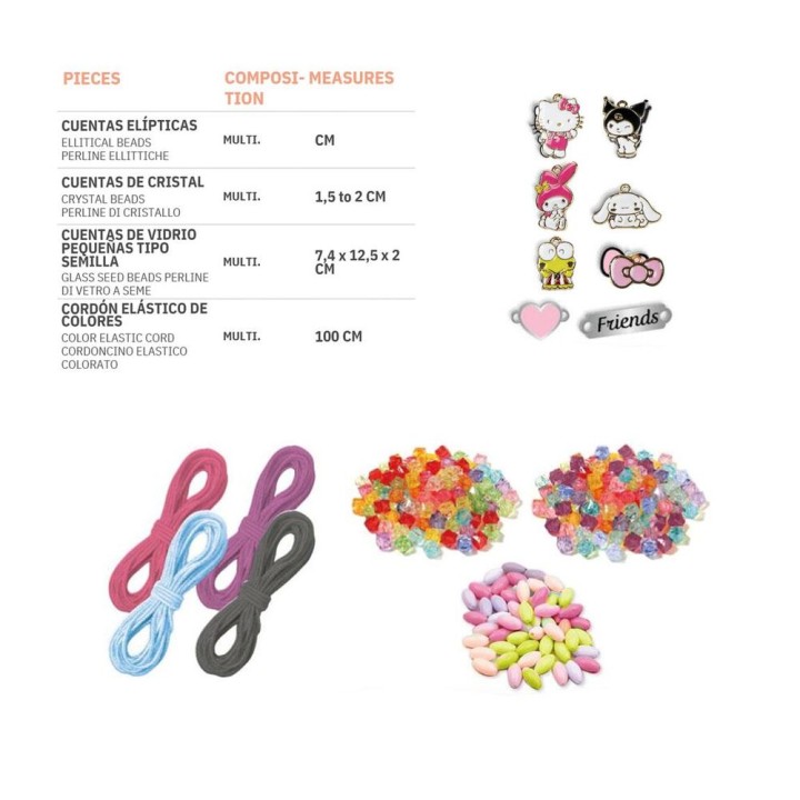 Diseña tus propias pulseras Hello Kitty and Friends
