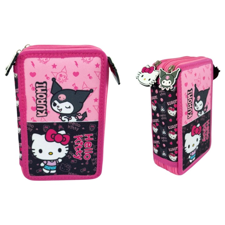 Plumier Kuromi & Hello Kitty triple