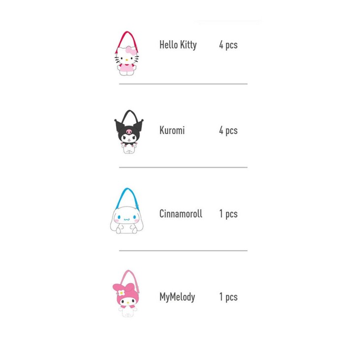 Bolso peluche Hello Kitty and Friends surtido