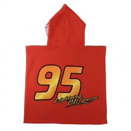 Poncho toalla Cars Disney microfibra