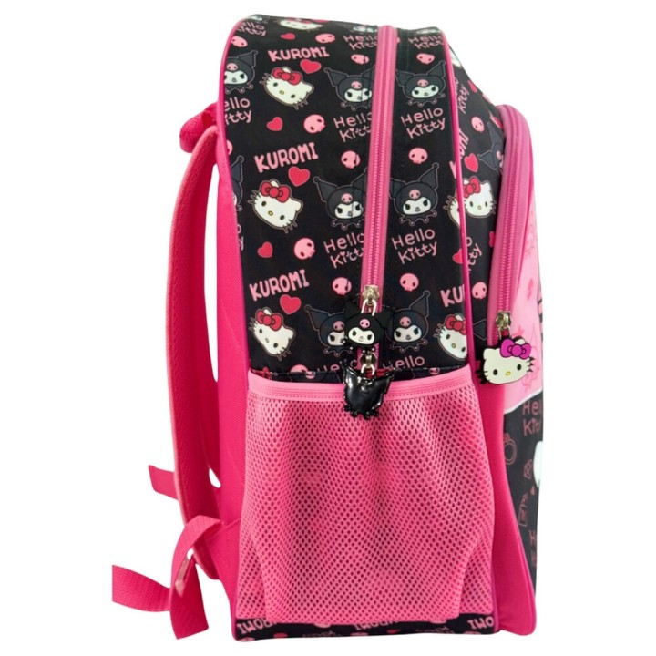 Mochila Kuromi & Hello Kitty 40cm