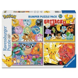 Puzzle Pokemon 4x100pzs