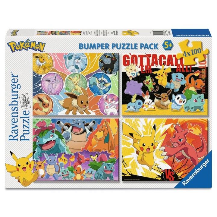 Puzzle Pokemon 4x100pzs