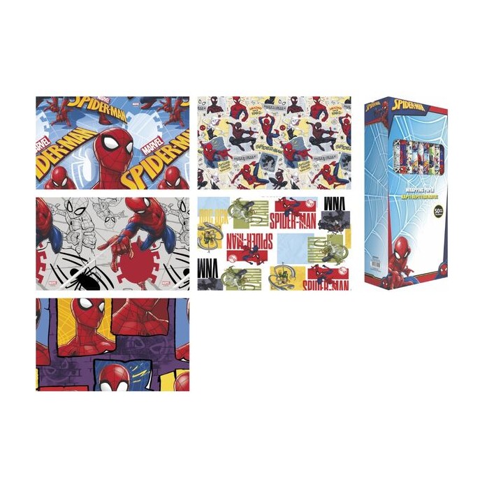 Papel de regalo Spiderman Marvel surtido