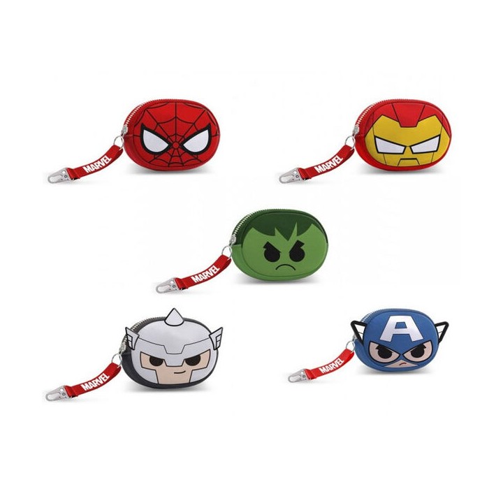 Monedero Chibi Marvel surtido