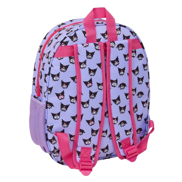 Mochila 3D Kuromi Hello Kitty 33cm