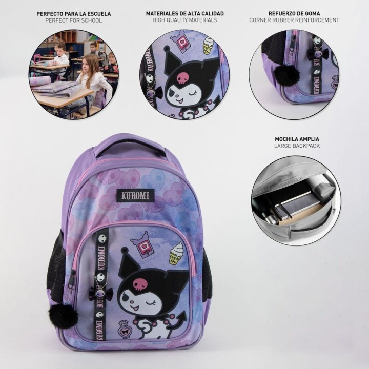 Mochila Kuromi Hello Kitty 42cm adaptable