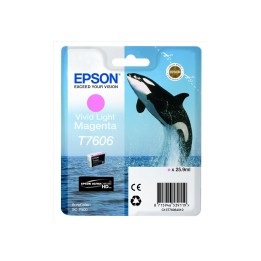 CARTUCHO EPSON T7606 MAGENTA CLARO VIVO C13T76064010