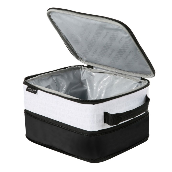 Bolsa porta alimentos termica + tupper Real Madrid