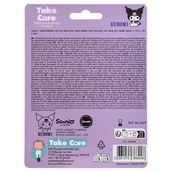 Bomba de Baño Kuromi Hello Kitty