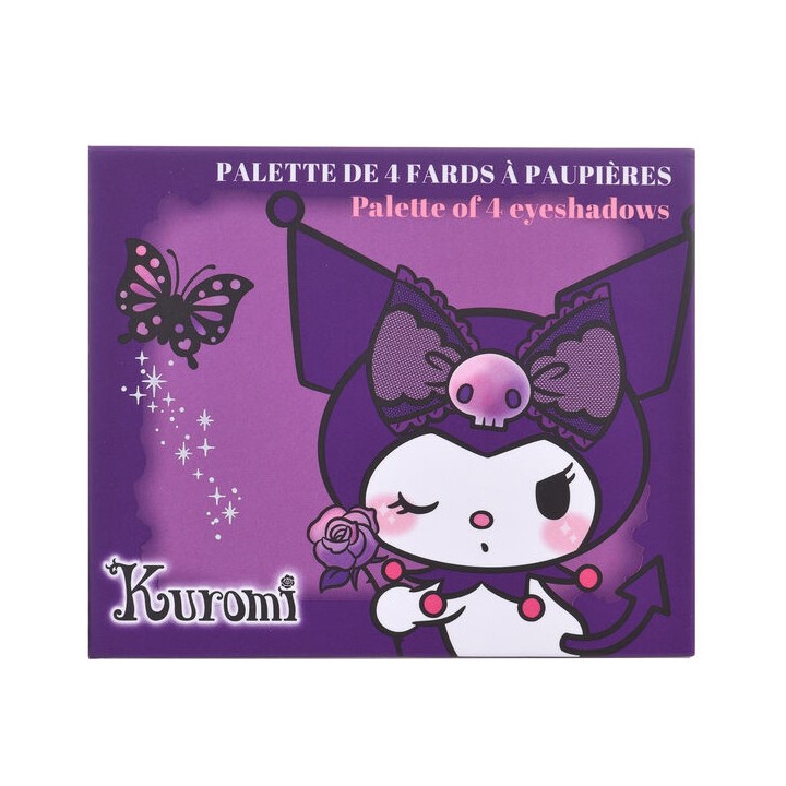 Paleta 4 Colores Kuromi Hello Kitty