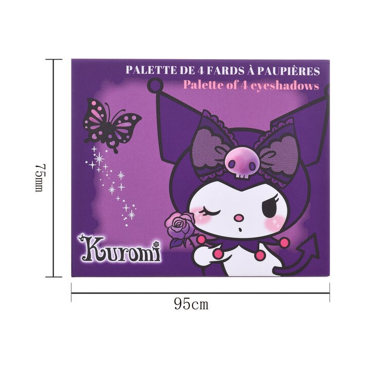 Paleta 4 Colores Kuromi Hello Kitty