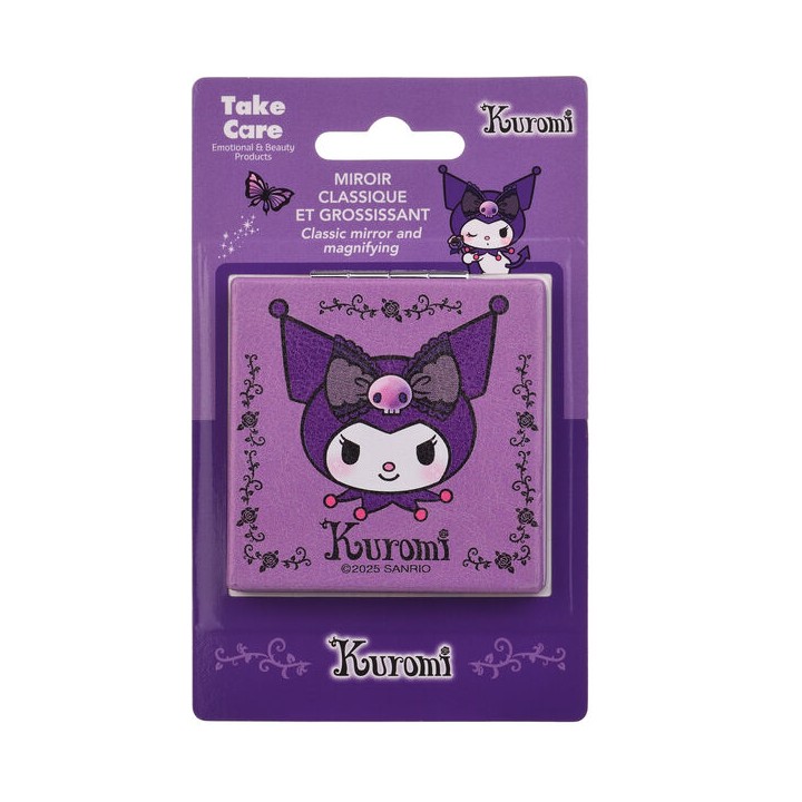 Espejo de Bolsillo Kuromi Hello Kitty