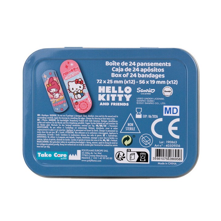 Caja Metal Tiritas Hello Kitty & Friends