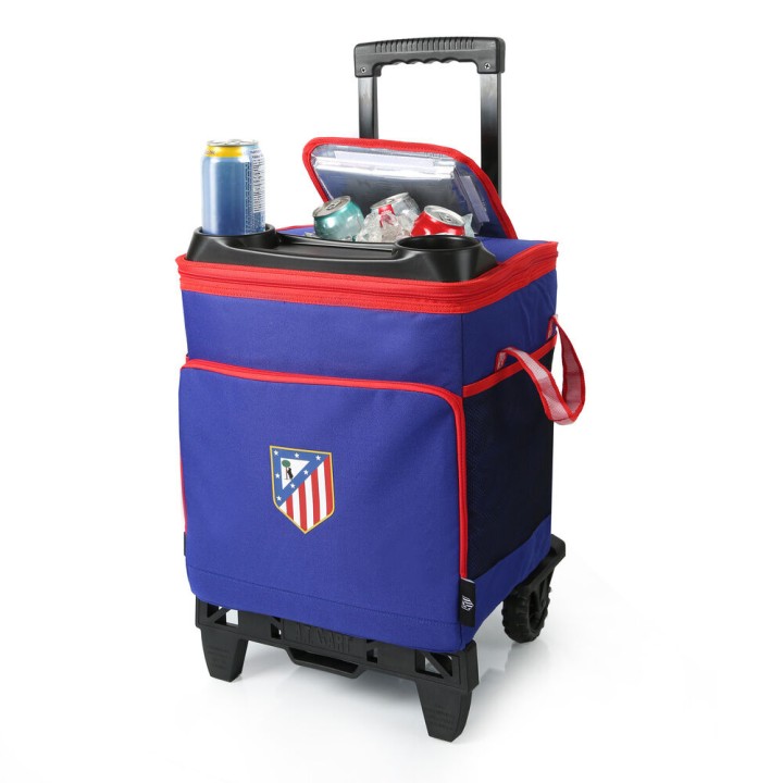 Bolsa porta alimentos carrito y ruedas Atletico de Madrid
