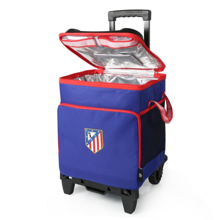 Bolsa porta alimentos carrito y ruedas Atletico de Madrid