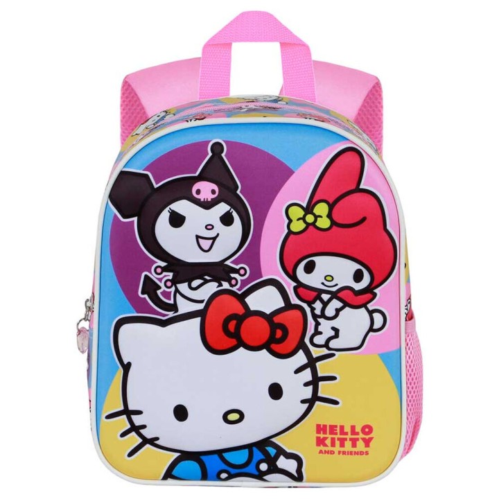 Mochila 3D Happy Hello Kitty and Friends 30cm