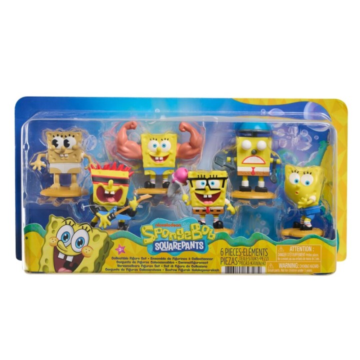 Blister 5 figuras Bob Esponja surtido