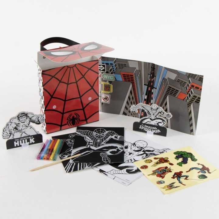 Mochila set coloreable Spiderman Marvel