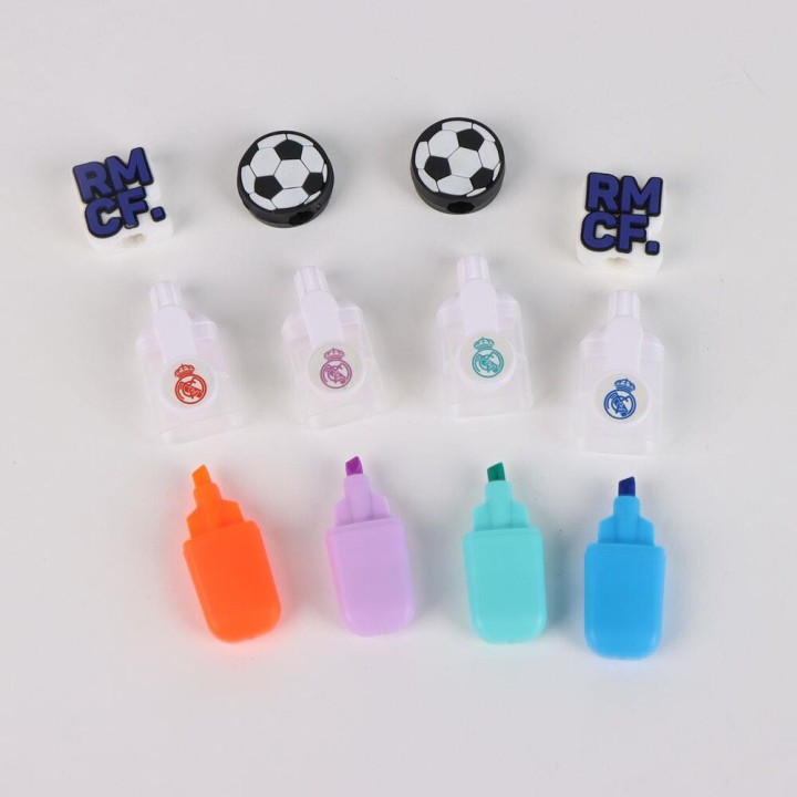 Estuche 4 subrayadores Real Madrid surtido