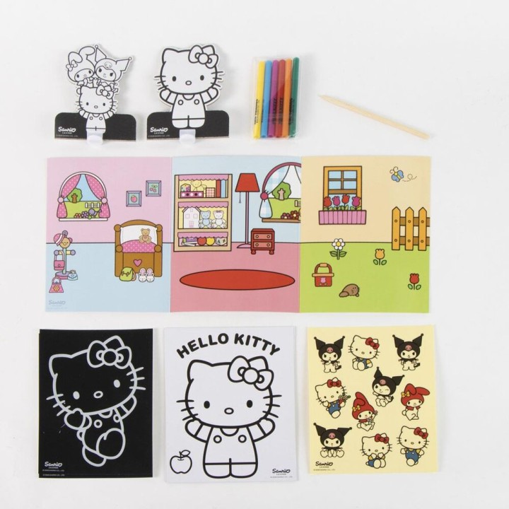 Bolso set coloreable Hello Kitty and Friends
