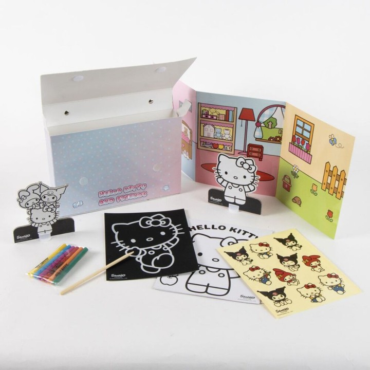 Bolso set coloreable Hello Kitty and Friends