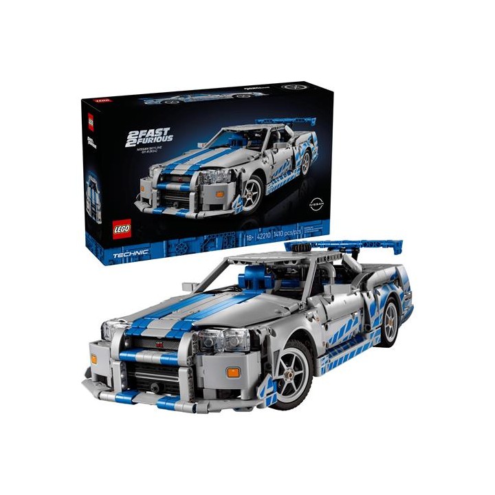 LEGO 42210 2 Fast 2 Furious Nissan Skyline Gt-R (R34) Car