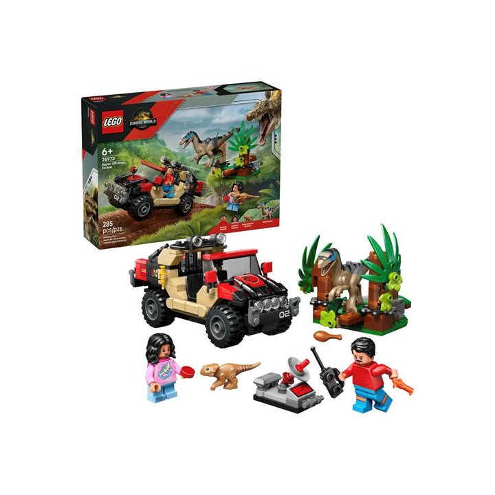 LEGO 76972 Huida en Todoterreno y Raptor al Acecho