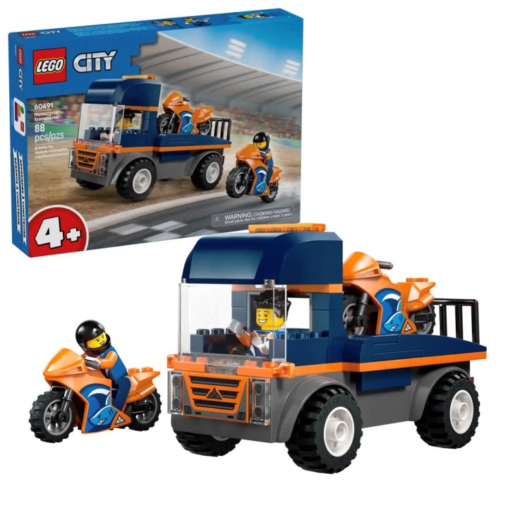 LEGO 60491 Camión de Transporte de Motos