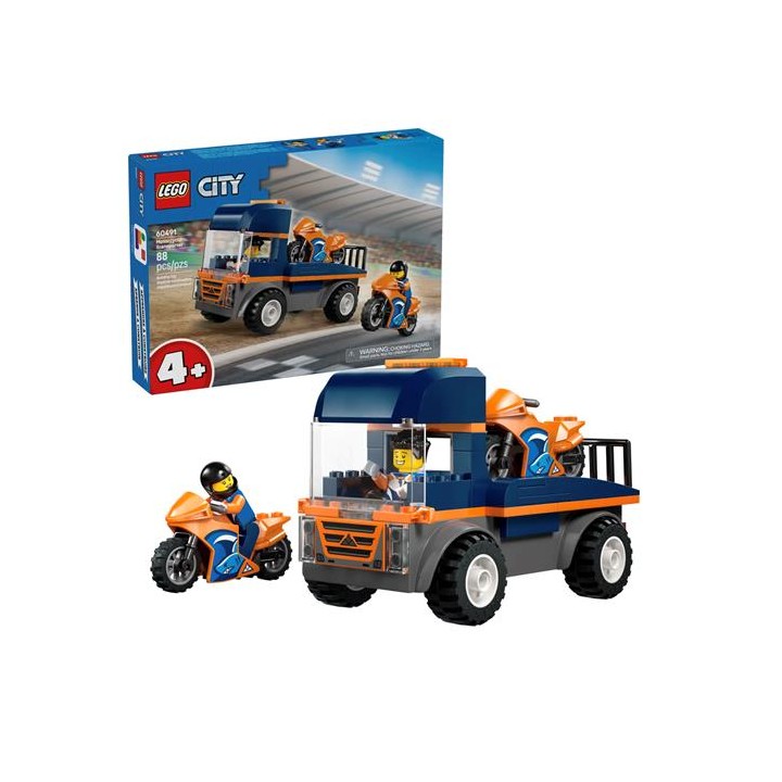 LEGO 60491 Camión de Transporte de Motos