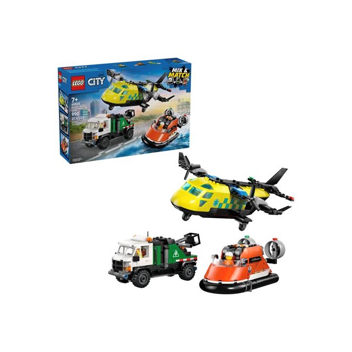LEGO 60505 Remix: Avión, Camión Técnico y Aeordeslizador