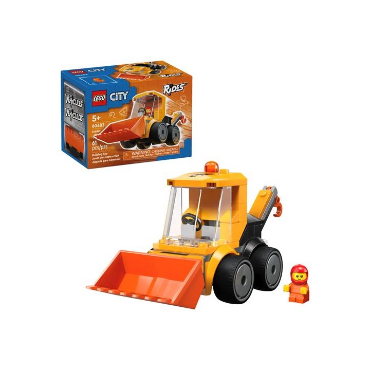 LEGO 60483 Vehículos: Cargadora de Obra