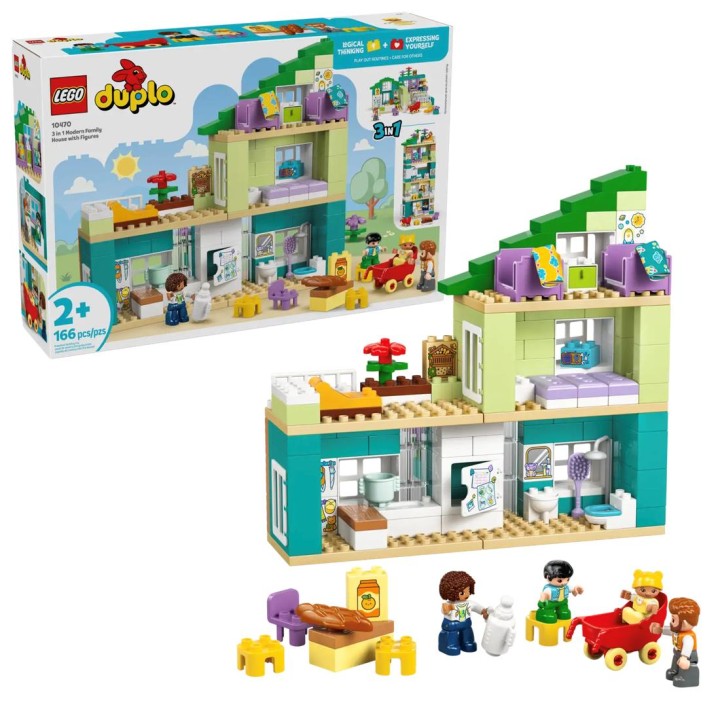 LEGO 10470 Casa Familiar Moderna 3 en 1 con Figuras
