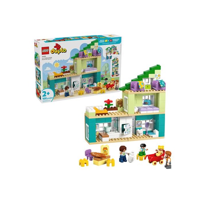 LEGO 10470 Casa Familiar Moderna 3 en 1 con Figuras