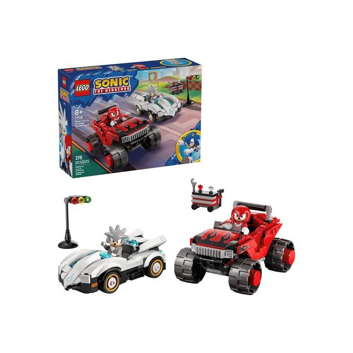 LEGO 77118 Coche de Silver versus Monster Truck de Knuckles
