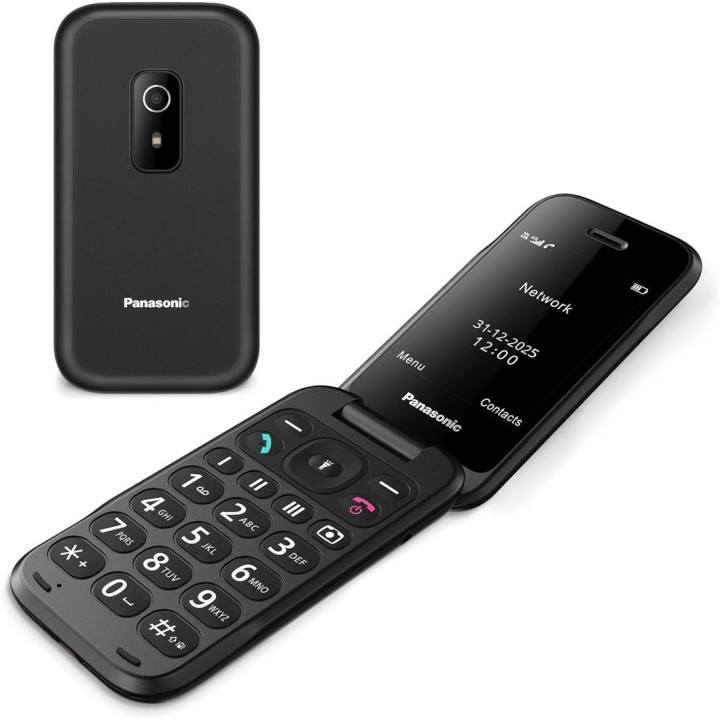 Panasonic KX-TF600EXB Teléfono Móvil Senior Negro