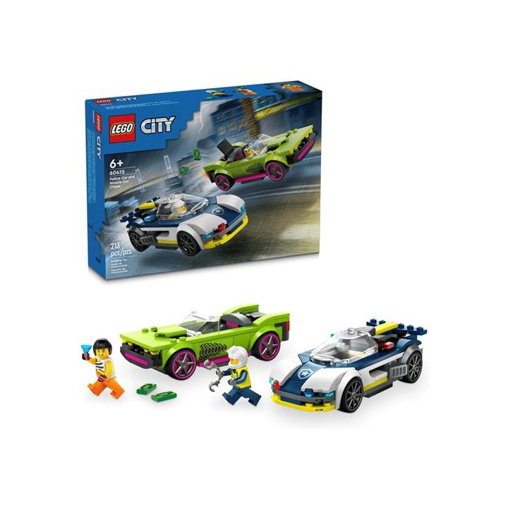 LEGO 60415 City Coche de Policía y Potente Deportivo