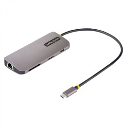 StarTech.com Adaptador Multipuertos USB C de VÍ­deo 4K a 60Hz, con Hub de 3 Puertos USB-A de 5Gbps, Entrega de Alimentación USB