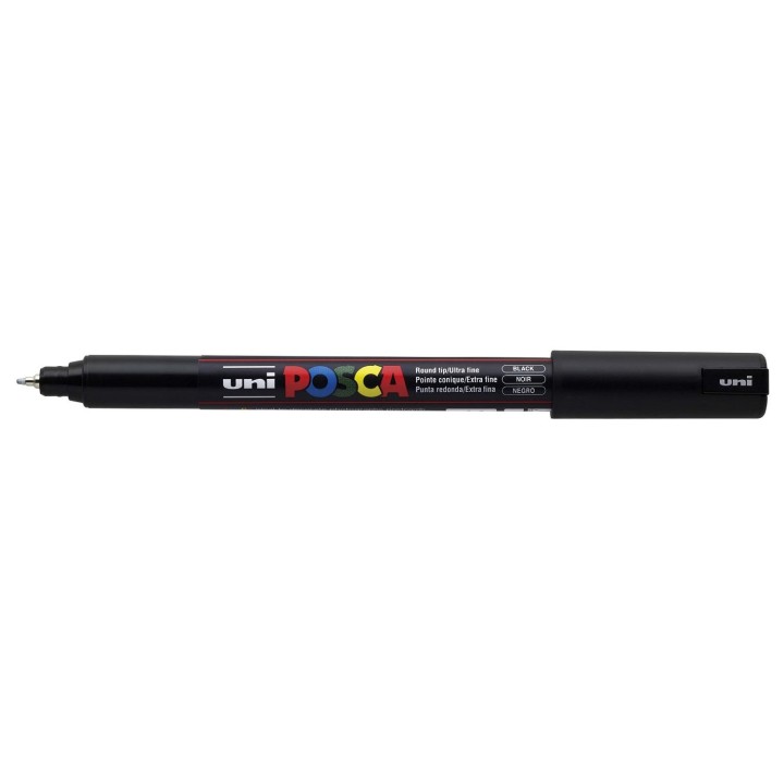 Uni-Ball Posca PC-1MR marcador Punta redonda Negro
