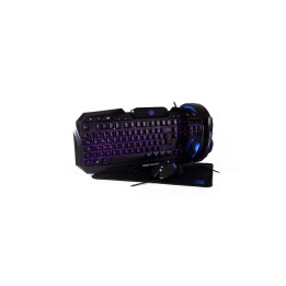 COMBO TECLADO/RATON/AURICULARES/ALFOMBRILLA COOLBOX DEEP X-WING USB NEGRO