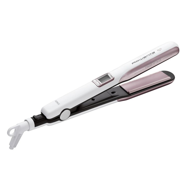 Rowenta Premium Care Liss & Curl SF7660 - Plancha de pelo alisadora y rizadora, Keratin