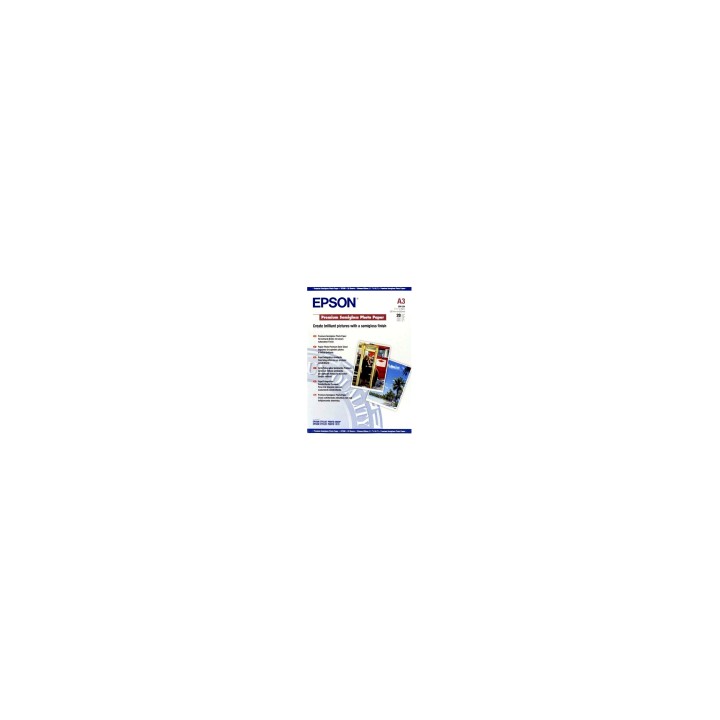 Papel Epson Premium Semigloss Photo Paper, DIN A3, 251 g/m², 20 hojas C13S041334