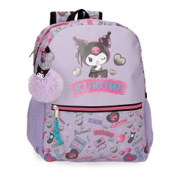 Mochila Retropop Kuromi Hello Kitty 33cm adaptable