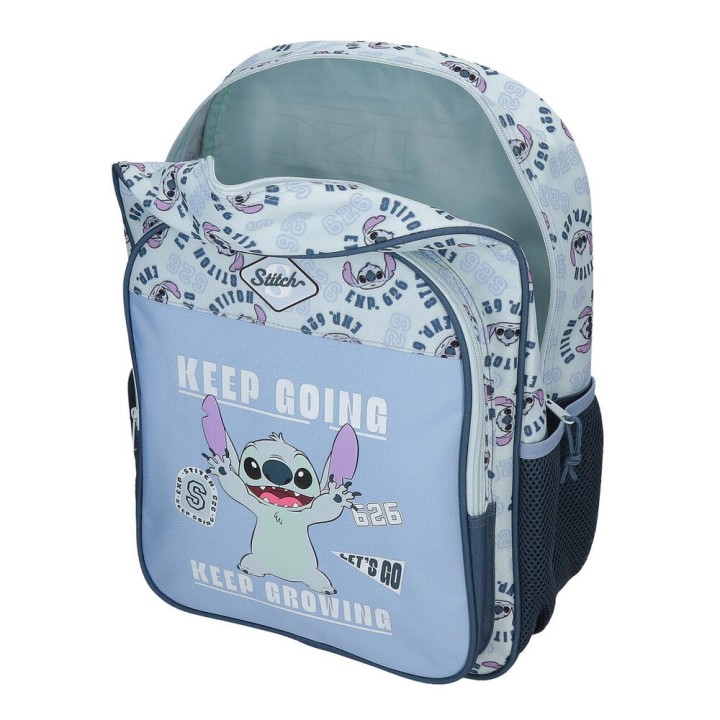 Mochila Keep Going Stitch Disney 40cm adaptable