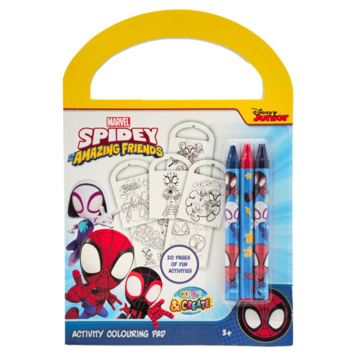 Set actividades y colorear Spiderman Marvel surtido